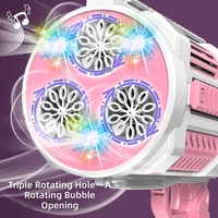 Machine à bulles électrique entièrement automatique à sept couleurs pour enfants, 36 trous, fonctionnant sur piles, jouet d'été en plastique pour l'extérieur