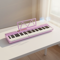 Portable 61 Key Foldable Metal & Plastic Keyboard Piano Rechargeable Lightweight Digital 127 Rhythms Factory Outlet Instrument