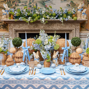 Rattan Hot Air <b>Balloon</b> Decoration Basket Circular Natural Home <b>Decor</b> <b>Table</b> Centerpiece - Product Image 4