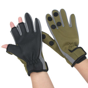 Gants de pêche chauds en néoprène de haute qualité à trois doigts, imperméables avec paume antidérapante en caoutchouc chloroprène - Product Image 1
