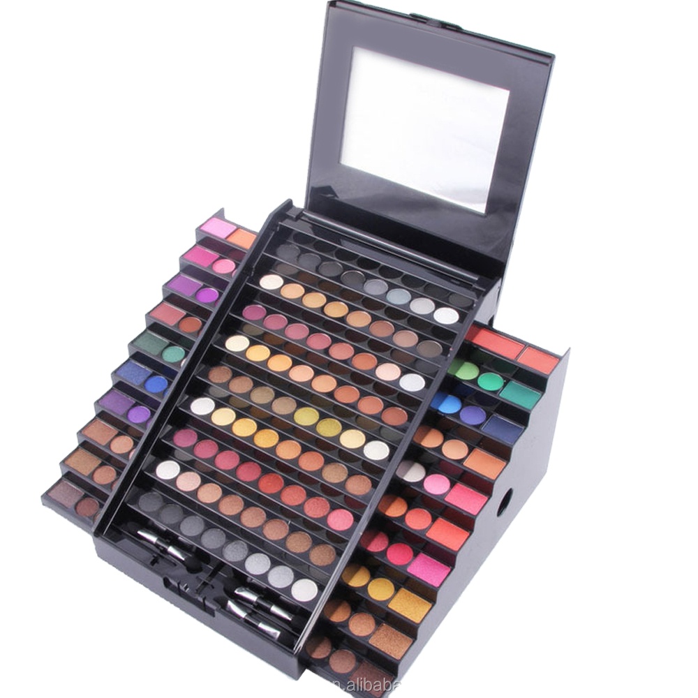 Set Kosmetik Palet Eyeshadow, Palet Perona Mata 130 Warna, Kit Kosmetik Profesional