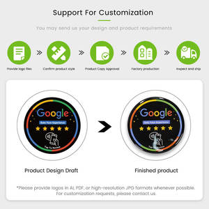 Adesivo Epossidico Impermeabile NFC da 68/80mm Disponibile, Adesivi per Social Media, Menu NFC, Adesivi NFC per Recensioni Google - Product Image 6