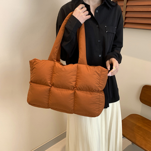 Tas Tote Kapas Berlapis Kapasitas Besar Model Terbaru <span class=keywords><strong>2026</strong></span> untuk Wanita, Tas Selempang Santai Trendy, Tas Tangan dengan Ritsleting - Product Image 5