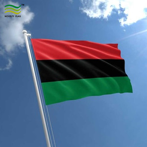 Promotion en gros d'usine : Drapeau national <span class=keywords><strong>pan</strong></span>-africain 3x5 en polyester, couleurs rouge, noir et vert - Product Image 6