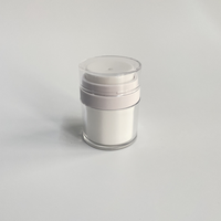 Produits en stock 15ml 50ml Emballage complet en acrylique à pression sous vide Crème et lotion pour le visage en flacon plastique Pot à crème