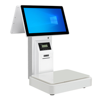 Báscula Abeloe Pos, báscula de precios Digital con impresora, etiquetas de código de barras, báscula electrónica para pesaje de supermercado, báscula Pos