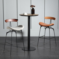 Nordique rétro luxe dossier chaise de bar maison fourmi bar meubles simple rail à grande vitesse tabouret de bar lait thé boutique tabouret