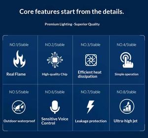 Máquina de Llamas para Escenario, Resistente al Agua, Control DMX, Efectos Especiales, Alcance de 8-10 Metros - Product Image 2