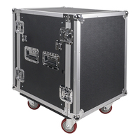Fabricant chinois Support OEM Aluminium pro 14U vol spatial DJ Rack Road Case avec table de travail