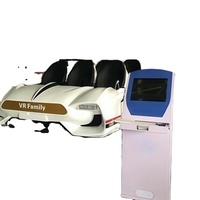Simulateur de course automobile VR 9D d'intérieur JiaYi JY-SC01S pour parcs d'aventure, matériau PVC, capacité jusqu'à 500 kg