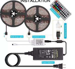 Bộ Đèn Dây <span class=keywords><strong>LED</strong></span> <span class=keywords><strong>RGB</strong></span> Linh Hoạt Tự Làm <span class=keywords><strong>5050</strong></span> <span class=keywords><strong>LED</strong></span> Chống Nước 5/10/20M Với 44 Phím Điều Khiển Từ Xa <span class=keywords><strong>WIFI</strong></span> IR Cho Đèn Chiếu Sáng Gia Đình Quầy Bar Giường Nhà Bếp - Product Image 3