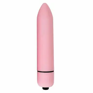 Mainan seks dewasa untuk wanita, Vibrator peluru 10 kecepatan kuat tahan air bergetar Dildo