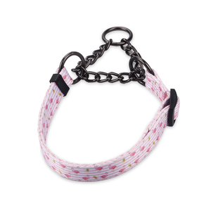 2025 뜨거운 판매 럭셔리 Martingale 애완 동물 훈련 칼라 패션 프린트 스틸 체인 큰 개 쿠바 링크 개 목걸이 - Product Image 4