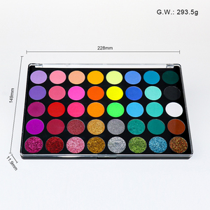 Lot de 40 couleurs de peinture corporelle et faciale professionnelle néon mate nacrée scintillante, hypoallergénique, application facile, anti-bavures - Product Image 4