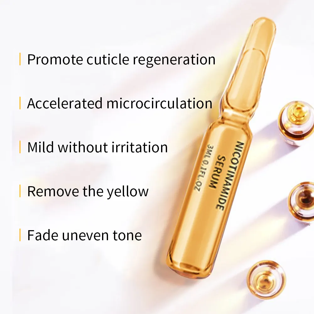 OEM/ODM skin care private label customized whitening brightening vitamin c facial serum ampoule niacinamide skin care face serum