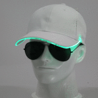 Berretto da Baseball sportivo lampeggiante regolabile LED Light Hip-Hop cappello luminoso KTY Bar Party Sporting Fun Event Night lighting Cap