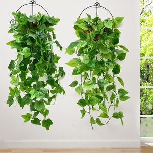 Décoration murale Angesi en lianes artificielles, verdure en soie pour la décoration intérieure, 10 cm et moins - Product Image 3