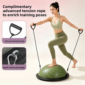 Pelota <span class=keywords><strong>Bosu</strong></span> de PVC para Yoga y Fitness, Entrenador de <span class=keywords><strong>Equilibrio</strong></span>, Pelota de <span class=keywords><strong>Equilibrio</strong></span> Semicircular, Antiexplosión, Engrosada, para Entrenamiento en Gimnasio y Hogar - Product Image 3
