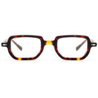 Nouvelle Arrivée - Lunettes Optiques Carrées Rétro Unisexe en Acétate, Monture Épaisse Noire Écaille de Tortue, Tendance