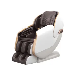 Warehouse in USA Real Relax PS3100 Brown Full Body Zero Gravity SL Track Shiatsu Body Scan Foot Roller Massage Chair