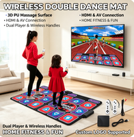 TV ve PC için Kablosuz Çift Kişilik Dans Matı, AR Kameralı 3D Hareket Algılayıcı Oyun, HDMI/AV Arayüzü, Evde Fitness Yoga
