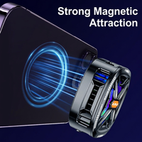 Enfriador de Teléfono Magnético Semiconductor AntarcChill de 15W, 3 Velocidades, Pantalla Digital, Ventilador RGB para Juegos y Transmisión en Vivo