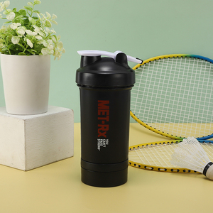 Gagnez une promotion de qualité supérieure Fitness Protein Gym Bouteille d'eau shaker en plastique sans BPA avec boîte à pilules - Product Image 4