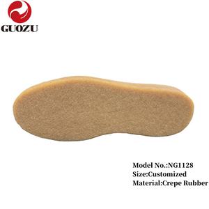 Semelles en caoutchouc naturel crêpé durables et antidérapantes de l'usine chinoise pour bottes et <span class=keywords><strong>chaussures</strong></span> décontractées OEM – Semelles tendance - Product Image 4