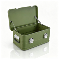 Boîte de transport de camping en aluminium rigide de grande capacité pour équipement