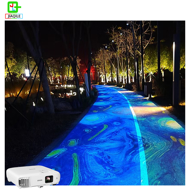 3D Holographic Mapping Interactive Floor Projector Video Projection Software Metal Construction 1920x1080 Resolution for Outdoor