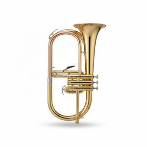 <span class=keywords><strong>Trompette</strong></span> Flugelhorn Laquée Or en Stock Prix d'Usine Flugelhorn - Product Image 2