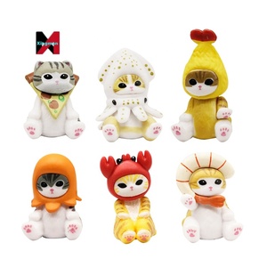 Mariscos camarones fritos gato figura COS gato comida jugar tiburón gato exportación muñeca modelo escritorio ornamento decoración estatua - Product Image 5