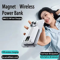 Chargeur sans fil portable de haute qualité personnalisé 10000mAh, batterie externe à charge rapide, puissance magnétique forte, pour téléphone mobile intelligent