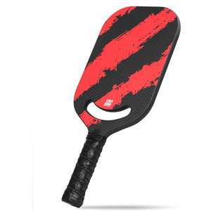 Paleta Pickleball <span class=keywords><strong>de</strong></span> fibra <span class=keywords><strong>de</strong></span> carbono Warping Point con Aero Throat USAPA aprobado Pickleball termoformado - Product Image 1