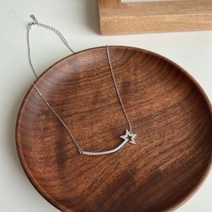 Collier en argent sterling 925 Dylam avec zircon cubique, bijoux pour petites filles, adolescentes et femmes, collier à maillons délicats - Product Image 6
