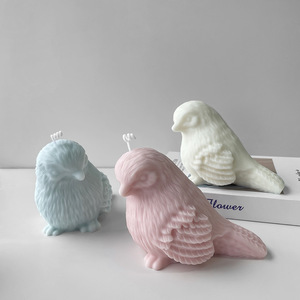 Plume Nestling Aromathérapie Bougie Savon Silicone Moule 3D Oiseau Forme Bougie Silicone Moule - Product Image 4