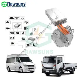 Rawsuns新型120kw 850Nm纳米电动交流电机电动汽车转换套件VCU单片机PDU BMS控制电池，适用于短跑车型轻型卡车