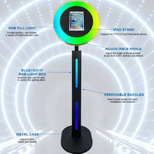 Cabina de Fotos KINGSUN con Soporte de Metal Ajustable en Ángulo, Cabina de Fotos Instantánea Autoservicio con iPad para Salsa - Product Image 2