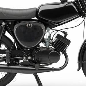 Yhmoto 100% คาร์บอนไฟเบอร์ Seitendeckel ฝาครอบด้านข้างสี่เหลี่ยมสำหรับซิมสัน S50 S51 S53 S70 - Product Image 2