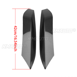 Une paire de garnitures de séparateur d'air pour pare-chocs avant pour BMW F80 M3 F82 F83 M4 2014-2019, cadre d'admission, couvercle de spoiler latéral supérieur, canard, sourcil - Product Image 6