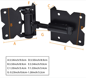<span class=keywords><strong>Cerniere</strong></span> <span class=keywords><strong>per</strong></span> <span class=keywords><strong>cancelli</strong></span> a chiusura automatica, regolabili, resistenti, kit <span class=keywords><strong>cerniere</strong></span> <span class=keywords><strong>per</strong></span> <span class=keywords><strong>cancelli</strong></span> a 90 gradi <span class=keywords><strong>per</strong></span> recinzioni esterne <span class=keywords><strong>in</strong></span> legno, vinile, metallo, nere - Product Image 4