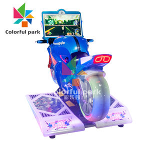 آلة لعبة سباق ملونة للترفيه الداخلي والمتنزه تعمل بقطع النقود المعدنية ، آلة لعبة سباق ، حديقة فيديو للتسلية - Product Image 6
