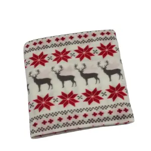 Feiertags-Custom-Druck für Hirsch weiche Fleece Polar-Polyester-Baby-Softe Spielzeugdecke