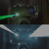 Module de visée laser tactique professionnel, laser vert visible et infrarouge VCSEL, illuminateur haute précision, étanche, résistant aux chocs