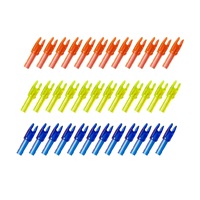 Musen Tir à l'arc 4.2mm ID Arrow Nock Pin Nock PC Plastic Insert Nock for Carbon Arrow Shaft of Recurve Compound Bow Shooting