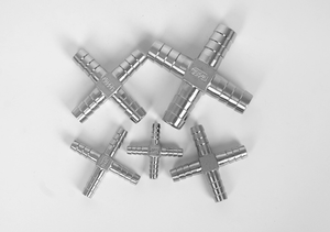 Venta al por mayor 304 de acero inoxidable tipo cruz a través de la Junta pagoda bambú verde cuatro vías accesorios de cánula rápida - Product Image 5