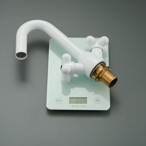 Jieshida Basin Faucet Brass Single Hole Ceramic Valve <b>Deck</b> Mounted 2 Handle - Product Image 3