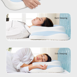 Oreiller moderne en mousse à mémoire de forme écologique <span class=keywords><strong>pour</strong></span> un sommeil sain, soutien cervical géométrique, compagnon idéal <span class=keywords><strong>pour</strong></span> les couples au lit - Product Image 5
