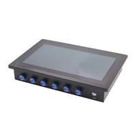 Casing pc kapasitif semua dalam satu layar sentuh, casing pc keras Industri tahan air Ip65 13.3 inci