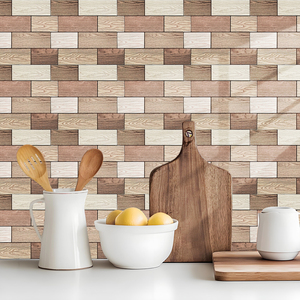 Venta al por mayor de PVC a prueba de aceite impermeable azulejos de <span class=keywords><strong>la</strong></span> <span class=keywords><strong>pared</strong></span> <span class=keywords><strong>para</strong></span> cocina baño hogar calcomanías - Product Image 2